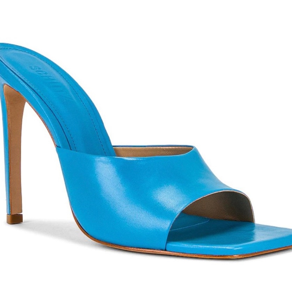 Schutz Kate Heel in True Blue Size 7